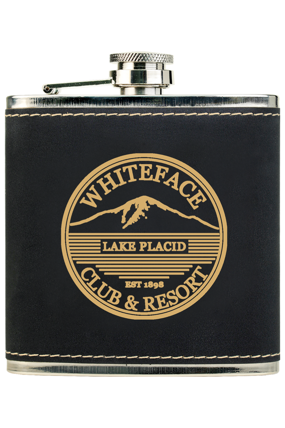 Leatherette Stainless Steel Flask - 6 colors