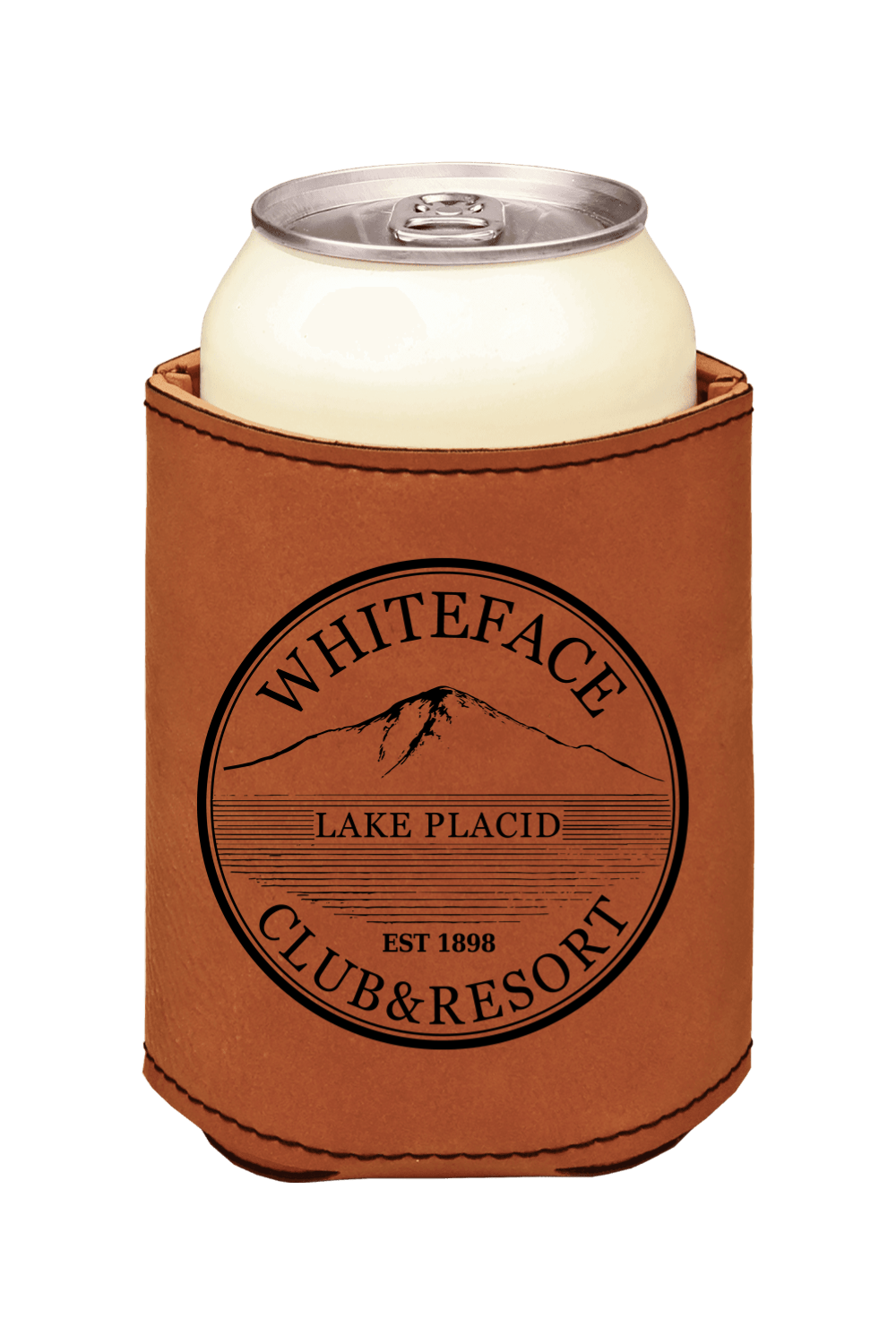 3 3/4" Laserable Leatherette Beverage Holder