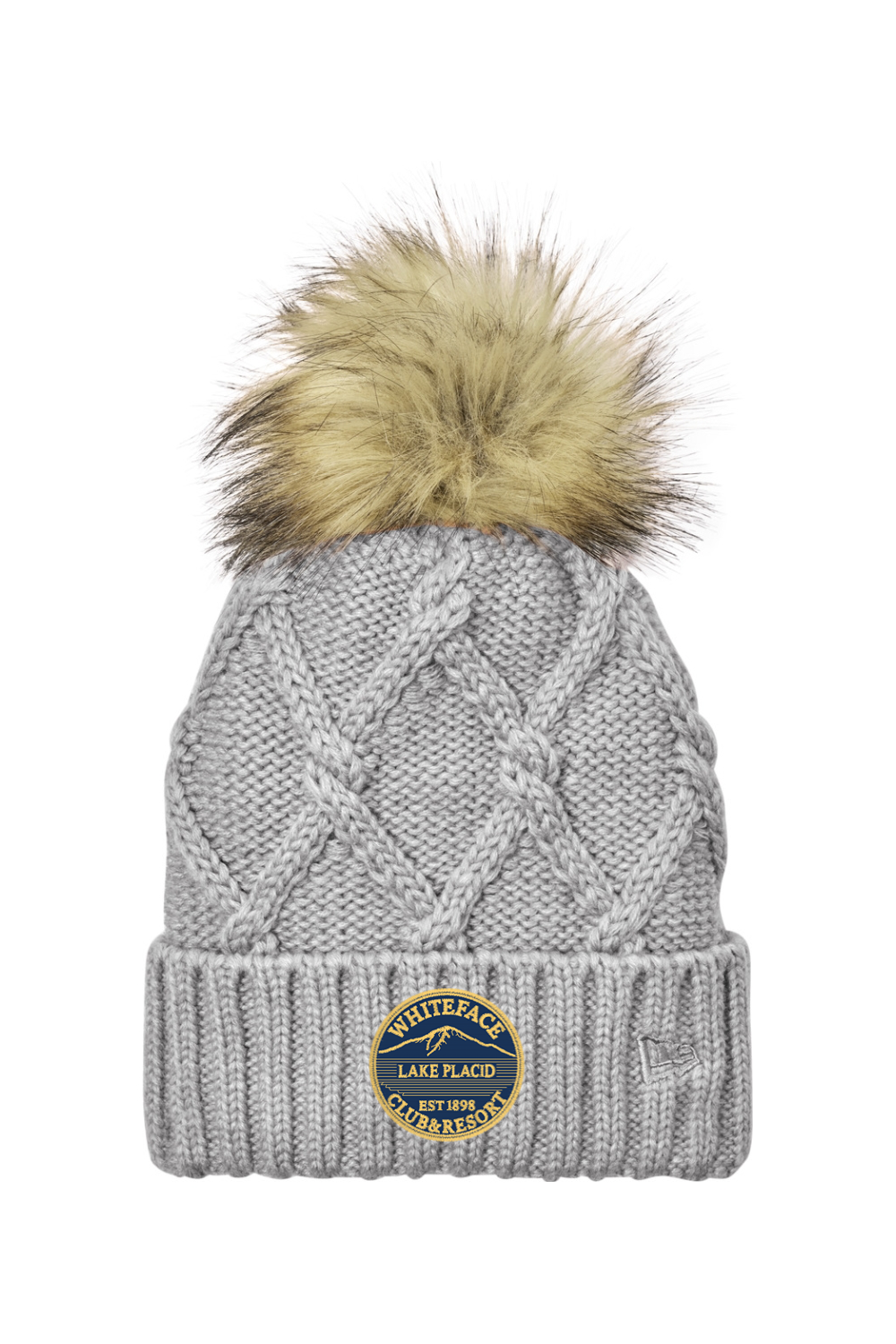 New Era Faux Fur Pom Beanie