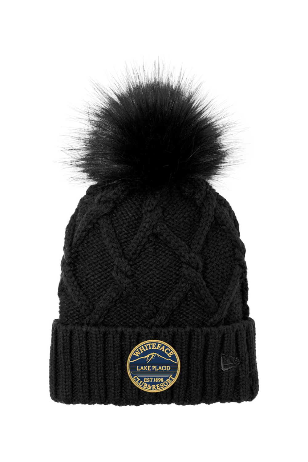 New Era Faux Fur Pom Beanie