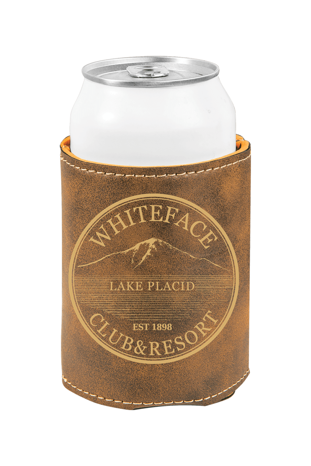 3 3/4" Laserable Leatherette Beverage Holder