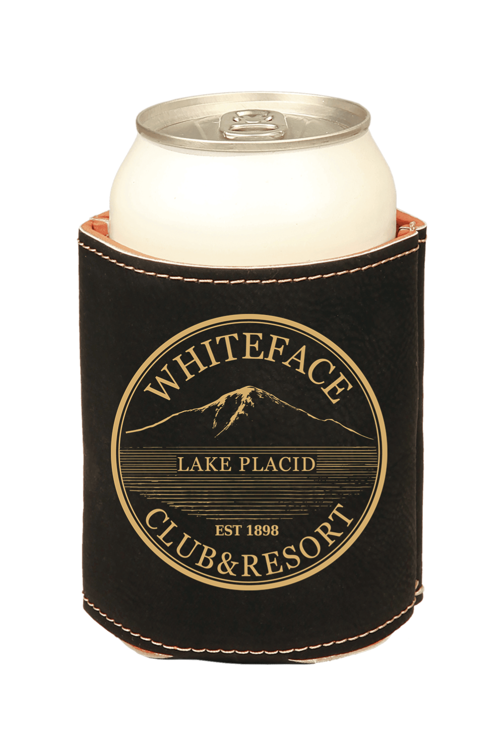 3 3/4" Laserable Leatherette Beverage Holder